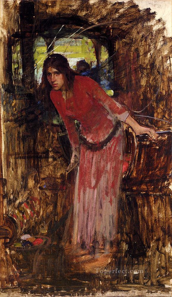 Study For The Lady Of Shallot Greek female John William Waterhouse Oil Paintings
